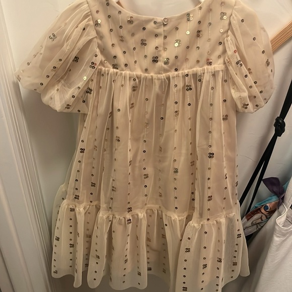 Cream and gold tulle H&M dress - Picture 4 of 4